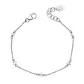Girl's Silver and Diamond Star Station Bracelet (B5543)
