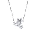Girls D for Diamond Dove Necklace N4658 