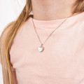 D for Diamond Mother of Pearl Heart Locket (P5516P)