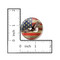 Distressed USA Flag Patriotic Rustic 1.5 Inch Diameter Pinback Buttons - 4 Pack