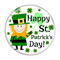 Saint Patrick's Day 1.5 Inch Diameter Pinback Buttons - 4 Pack
