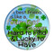 Saint Patrick's Day 1.5 Inch Diameter Pinback Buttons - 4 Pack