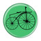 Enthoozies Bike Velocipede Boneshaker Cycling Biking Mint 1.5" Pinback Button