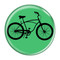 Enthoozies Bike Road Cruiser Cycling Biking Mint 1.5" Pinback Button