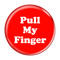 Enthoozies Pull My Finger Fart Red 2.25 Inch Diameter Refrigerator Bottle Opener Magnet