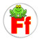 Enthoozies Letter F Frog Initial Alphabet 1.5" Refrigerator Magnet