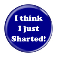 Enthoozies I Think I Just Sharted! Fart Dark Blue 2.25 Inch Diameter Refrigerator Bottle Opener Magnet