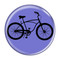 Enthoozies Bike Road Cruiser Cycling Biking Periwinkle 1.5" Refrigerator Magnet