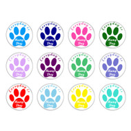 Everyday is Hump Day Dog Paw Print Pinback Buttons