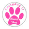 Enthoozies Everyday is Hump Day Dog Paw Print Fuschia 1.5" Pinback Button Style