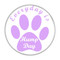 Enthoozies Everyday is Hump Day Dog Paw Print Lavender 1.5" Pinback Button