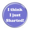 Enthoozies I Think I Just Sharted! Fart Periwinkle 1.5" Refrigerator Magnet