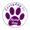 Enthoozies Everyday is Hump Day Dog Paw Print Magenta 1.5" Refrigerator Magnet