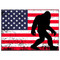 Bigfoot US Flag 2.5 Inch x 3.5 Inch Refrigerator Magnet