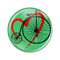 Enthoozies Love Cycling Biking Penny Farthing Mint 2.25 Inch Diameter Refrigerator Magnet Bike