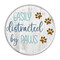 Enthoozies Easily distracted by Paws V1 2.25" Pinback Button