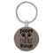 Enthoozies Puppy Paws are my Favorite Things Gray 1.5" x 3.5" Laser Engraved Keychain