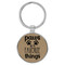 Enthoozies Puppy Paws are my Favorite Things Light Brown 1.5" x 3.5" Laser Engraved Keychain
