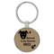 Enthoozies Rescued is my Favorite Breed Puppy Dog Light Brown 1.5" x 3.5" Laser Engraved Keychain