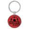 Enthoozies Soccer Mom Red 1.5" x 3.5" Laser Engraved Keychain