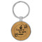 Enthoozies Coffee is my Spirit Animal Bamboo 1.5" x 3.5" Laser Engraved Keychain