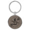 Enthoozies Coffee is my Spirit Animal Gray 1.5" x 3.5" Laser Engraved Keychain