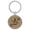 Enthoozies Coffee is my Spirit Animal Light Brown 1.5" x 3.5" Laser Engraved Keychain