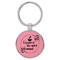 Enthoozies Coffee is my Spirit Animal Pink 1.5" x 3.5" Laser Engraved Keychain