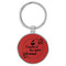 Enthoozies Coffee is my Spirit Animal Red 1.5" x 3.5" Laser Engraved Keychain