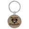 Enthoozies Dog Rescuer is my Superpower Light Brown 1.5" x 3.5" Laser Engraved Keychain