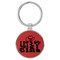 Enthoozies Let's Go Girl Red 1.5" x 3.5" Laser Engraved Keychain
