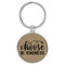 Enthoozies Choose Kindness Light Brown 1.5" x 3.5" Laser Engraved Keychain