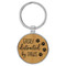 Enthoozies Easily Distracted by Paws Bamboo 1.5" x 3.5" Laser Engraved Keychain v1