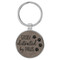 Enthoozies Easily Distracted by Paws Gray 1.5" x 3.5" Laser Engraved Keychain v1