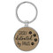 Enthoozies Easily Distracted by Paws Light Brown 1.5" x 3.5" Laser Engraved Keychain v1