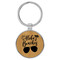 Enthoozies Aloha Beaches Bamboo 1.5" x 3.5" Laser Engraved Keychain