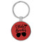 Enthoozies Aloha Beaches Red 1.5" x 3.5" Laser Engraved Keychain