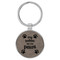Enthoozies My Babies Have Four Paws Gray 1.5" x 3.5" Laser Engraved Keychain v1