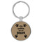 Enthoozies My Babies Have Four Paws Light Brown 1.5" x 3.5" Laser Engraved Keychain v1