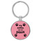 Enthoozies My Babies Have Four Paws Pink 1.5" x 3.5" Laser Engraved Keychain v1