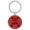 Enthoozies My Babies Have Four Paws Red 1.5" x 3.5" Laser Engraved Keychain v1