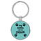 Enthoozies My Babies Have Four Paws Teal  1.5" x 3.5" Laser Engraved Keychain v1