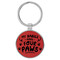 Enthoozies My Babies Have Four Paws Red 1.5" x 3.5" Laser Engraved Keychain v2