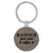 Enthoozies Instant Mom Just add Coffee Gray 1.5" x 3.5" Laser Engraved Keychain