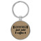 Enthoozies Instant Mom Just add Coffee Light Brown 1.5" x 3.5" Laser Engraved Keychain