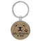 Enthoozies Easily Distracted by Paws Light Brown 1.5" x 3.5" Laser Engraved Keychain v2