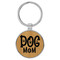 Enthoozies Dog Mom Bamboo 1.5" x 3.5" Laser Engraved Keychain