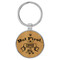 Enthoozies But First Coffee Bamboo 1.5 Inches by 3.5 Inches Laser Engraved Keychain