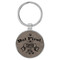 Enthoozies But First Coffee Gray 1.5 Inches by 3.5 Inches Laser Engraved Keychain
