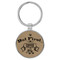 Enthoozies But First Coffee Light Brown 1.5 Inches by 3.5 Inches Laser Engraved Keychain